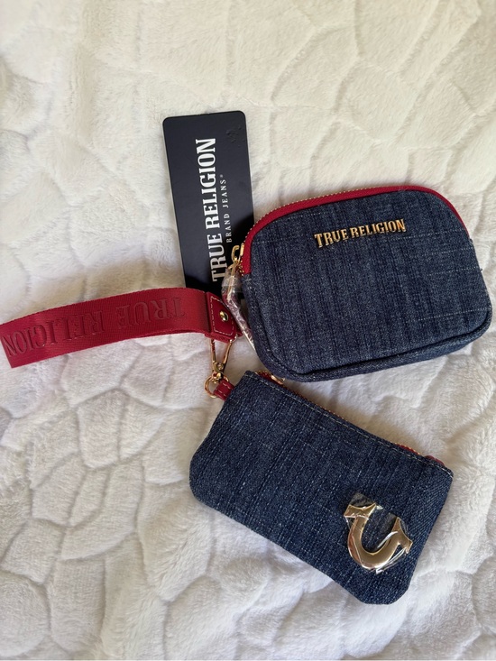 True Religion Handbags - True Religion Denim Wristlet Pouches